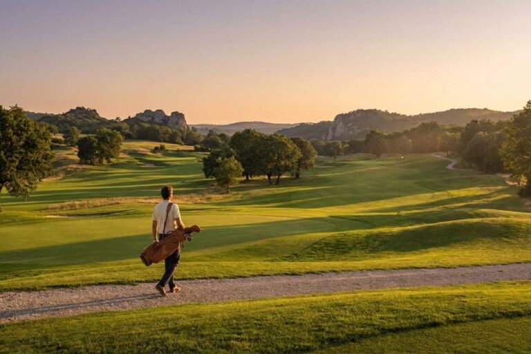 Golfeur explorant les plus beaux parcours de golf méconnus en France