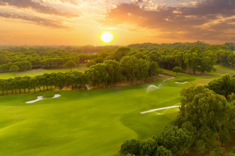 Vue aérienne d'un des meilleurs golf de France