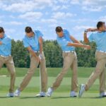 Golfeur essayant d'appliquer le mouvement X Factor golf