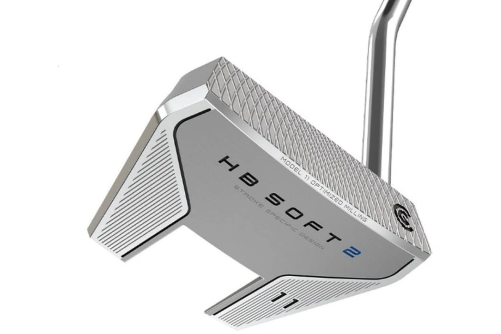 Putter Cleveland HB Soft 2 Model 11 maillet winged avec finition argent sablée